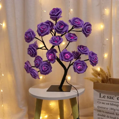 Romantic Rose Tree Lamp – Bedroom Decorative Light