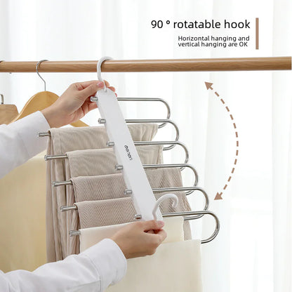 Multi-Layer Magic Pants Hanger for Closet Storage
