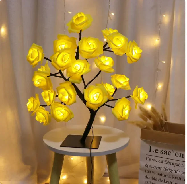 Romantic Rose Tree Lamp – Bedroom Decorative Light