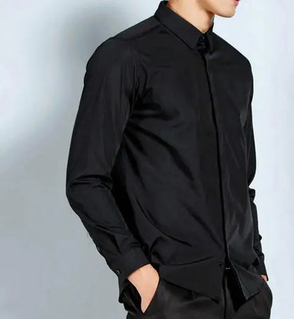 Men's Short Sleeve Shirt, Long Sleeve Stain-Resistant Shirt