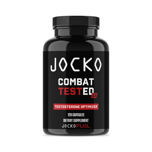 Jocko Fuel Test Booster for Men - Natural Endurance Stamina & Strength Booster - Muscle Builder for Men & Nitric Oxide Support with Ginger Root Shilijat & Tongkat Ali 120ct (30 Servings)