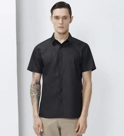 Men's Short Sleeve Shirt, Long Sleeve Stain-Resistant Shirt