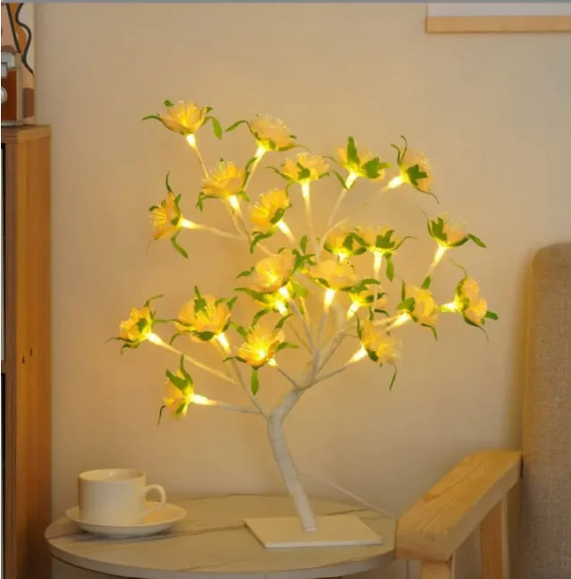 Romantic Rose Tree Lamp – Bedroom Decorative Light